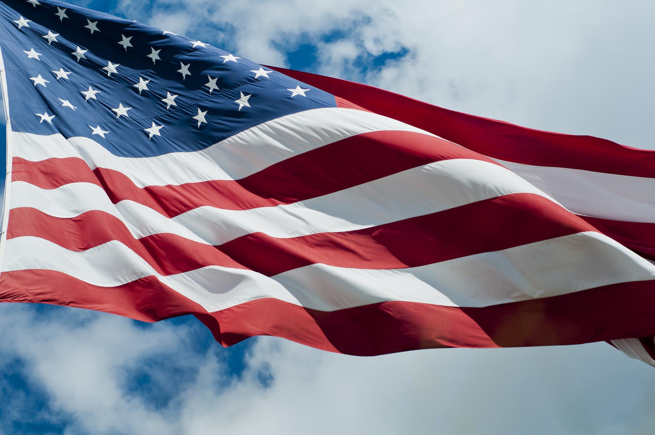 american-flag-at-campus-entrance-is-down-temporarily-pennsylvania